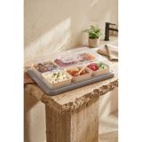 Kitchen Life 8 Parça 6 Bölmeli Tepsili Kahvaltılık Sunum Seti-Kahvaltılık Kase Seti