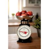 Kitchen Life 90’s Style Retro Analog Mutfak Terazisi 2 kg Kapasiteli Mutfak Tartısı - Siyah