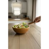 Kitchen Life Akasya Saplı Silikon Uçlu Maşa Isıya Dayanıklı Servis ve Tost Maşası