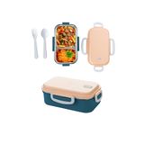 Kitchen Life Aura Paslanmaz Çelik Beslenme Kabı 450 ml - Kaşık Çatallı Yemek Kabı