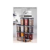 Kitchen Life Azure 12'li Kendinden Kaşıklı Baharatlık Seti Şık Tasarım ve Kullanım Kolaylığı