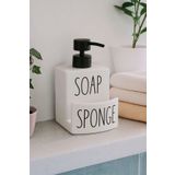 Kitchen Life Banyo Mutfak Tezgah Üstü Sıvı Sabunluk - Süngerlik Bölmeli Sabunluk