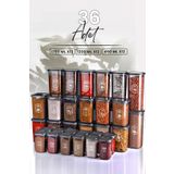 Kitchen Life Full+Full Set 36'lı Etiketli Kare Erzak Saklama Kabı Seti x12(1750ml-1200ml-450ml ) Mikrodalga Seti