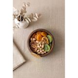 Kitchen Life Istiridye Akasya Görünümlü Çerez Sunum Kasesi-Dekoratif Sunumluk 8,5 cm - Kahverengi
