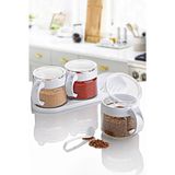 Kitchen Life Lüx 3'lü Standlı Kaşıklı Desire Series Baharatlık Seti