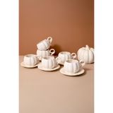 Kitchen Life Pumpkin Porselen 6'lı Kahve Fincanı Takımı