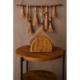 Kitchen Life Rattan Oval Hasır Peçetelik Kahverengi
