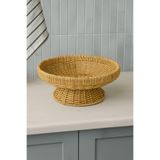 Kitchen Life Rattan Yuvarlak Hasır Sunumluk Meyve Sepeti