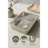 Kitchen Life Stainless Paslanmaz Çelik Vakumlu Saklama Kabı,fırın ve Kek Kabı 1,9 Lt Yemek Kabı Sefer Tası - Yeşil