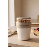 Kitchen Life Take'n Go Hazır Kapaklı Pratik Kaşıklı Taşınabilir Yoğurt Müsli Saklama Kabı 650 ml - Bej