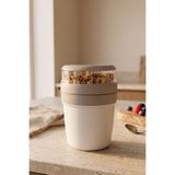 Kitchen Life Take'n Go Hazır Kapaklı Pratik Kaşıklı Taşınabilir Yoğurt Müsli Saklama Kabı 650 ml
