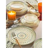 Kitchen Life Zen Mandalası 24 Parça 6 Kişilik Porselen Yemek Takımı