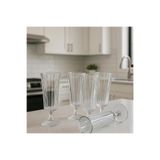 Kitchen Line FLÜT MODEL 6 LI KAHVE YANI SU MEŞRUBAT CAM BARDAK