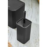 Kitchen Line KARE ÇÖP KOVASI TUVALET FIRÇASI SET 2'Lİ 5 LİTRE SİYAH