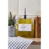 Kitchen Line Molivet Gümüş Kapak Cam Yağdanlık Sosluk Sirkelik 350 Ml Sticker Hediyeli