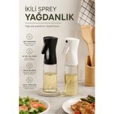 Kitchen Line Sprey Yağdanlık Sıvı Yağ Spreyi Yağlık Air Fryer Da Yağ Tasarruf Edin Zeytinyağı Için Siyah 300Ml İkili Avantaj Paketi