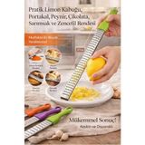 Kitchen Live Uzun Saplo Limon Rendesi Peynir Sarımsak Rendesi, Uzun Rende, Pratik Uzun El Rendesi
