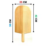 Kitchen Mania 58×25 Ahşap Lahmacun-pide Küreği-fırın Küreği-pizza Küreği-hamur Işi