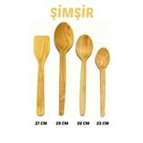 Kitchen Mania Şimşir kaşık spatula seti-tahta kaşık ahşap spatula -