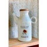 Kitchen Pembelia Ayçiçek Etiketli Çizgili Porselen 1000ml Yağlık Yağdanlık Papatya Model
