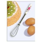 Kitchen Pembelia Porselen Saplı Mini Çırpıcı Yumurta Süt Çırpıcı