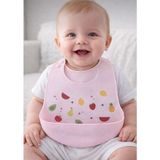 Kitchen Pembelia Silikon Bebek Mama Önlüğü Çocuk Mama Önlük Leke Tutmaz Yıkanabilir - Açık Pembe - 0 - 4 Yaş