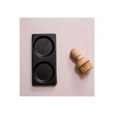 Kitchen Pembelia Siyah Amber Sabunluk Yağdanlık Sirkelik Standı Metal Altlık