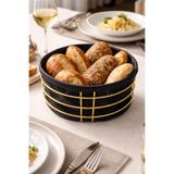 Kitchen Smile Gold Ekmeklik Sepeti Düzenleyici Paslanmaz