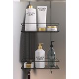 Kitchen Store 2 Katlı Askılı Banyo Duş Rafı – Sabunluk, Duşakabin & Şampuanlık Organizatörü | Pratik ve Modern