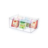 Kitchen Store Çay Kutusu 6 Bölmeli Kapaklı Poşet Bitki Çayı Saklama Kabı