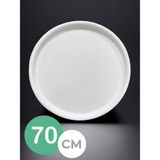 Kitchen Trend 70 cm Sini Sofra, Yemek Sunum Tepsi, Yer Sofrası - Beyaz