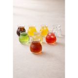 Kitchen Way 8’li 200 ML Borosilikat Çizgi Desenli Cam Bardak Seti Isıya Dayanıklı Şeffaf KW-720