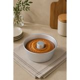 Kitchen Way Alüminyum Borulu Kek Kalıbı Dayanıklı Ortası Silindir Kek 1100ML Pasta Kalıbı KW-3361