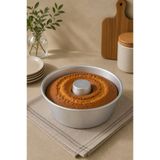 Kitchen Way Alüminyum Borulu Kek Kalıbı Dayanıklı Ortası Silindir Kek 1800ML Pasta Kalıbı KW-3360