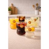 Kitchen Way Borosilikat 6’lı Cam Bardak 310ml Isıya Dayanıklı Şeffaf Cam Bardak Seti KW-1050