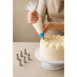 Kitchen Way Krema Torbası ve 5 Adet Başlık Seti Pasta Kek Cupcake Kurabiye Süsleme Duy Ucu Seti KW-3323
