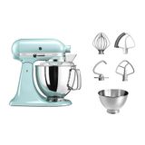 Kitchenaid Artisan 4, 8 L Stand Mikser 5KSM175PS Ice Blue-EIC | Ekşi mayadan beze kadar 5 aksesuar parçası ve sıyırma kenarlı esnek karıştırıcı; ikonik, uzun ömürlü metal tasarım