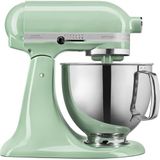 KitchenAid Artisan mutfak robotu, eğilebilir gıda işlemcisi, 4 aksesuarlı hamur yoğurma makinesi, paslanmaz çelik kase, 4,8 l, fıstık