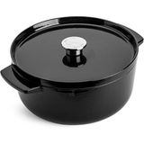 KitchenAid Cc006061-001 5.2 L 26 CM Döküm Demir Tencere - Siyah