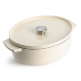 Kitchenaid CC006062 Oval Döküm Demir Tencere 30 cm / 5,6 L Almond Krem