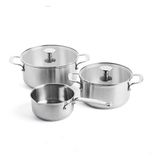 Kitchenaid Çelik 20 + 24 Cm Tencere & 16 Cm Sosluk