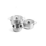 Kitchenaid Çelik 3'lü Tencere Seti (20CM 24CM TENCERE & 16 CM SOSLUK)