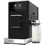 KitchenAid KF4 tam otomatik kahve makinesi, Advanced AutoMilk, IntelliGrind öğütücü, 15+ tarifler, renkli ekran, buzlu kahve, 15 – 18 bar baskı, mat siyah