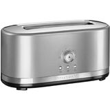 KitchenAid Manuel Kontrollü 4 Dilim, 2 Uzun Yuvalı Ekmek Kızartma Makinesi - 5KMT4116 - Gümüş