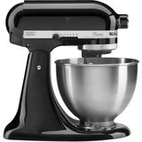KitchenAid Mutfakaid Classic Series 4.5 Quart Tilt-Head Stand Mixer K45SS, Onyx Black - Siyah