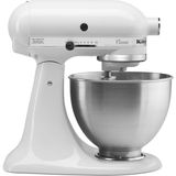 KitchenAid Mutfakaid Classic Series 4.5 Quart Tilt-Head Stand Mixer K45SS, White - Siyah