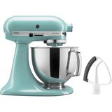 KitchenAid Mutfakaid Value Sche Artisan Serisi 5 Quart Tilt-Head Stand Mixer Dahil Flex Beater, KSM150FEAQ, Aqua Sky - Siyah
