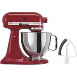KitchenAid Mutfakaid Value Sche Artisan Serisi 5 Quart Tilt-Head Stand Mixer Dahil Flex Beater, KSM150FEER, Empire Red - Siyah
