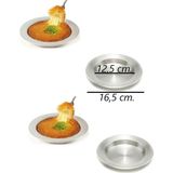 Kitchenboost Alüminyum Kararmaz 4 Lü Künefe Tabağı - Künefe Pişirme Tabağı - 16 cm