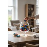 kitchenboost Bardak cam şekerlik - ayaklı cam şekerlik 20,5 cm.